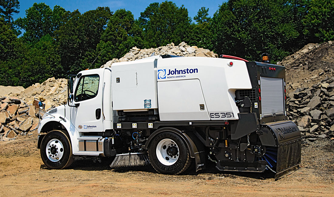 Johnston ES351 - Industrial Vehicle Design - Launch Photograph